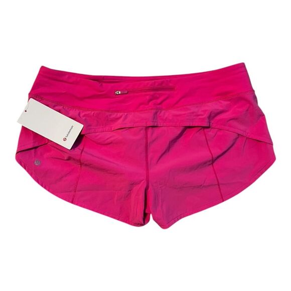 Lululemon Speed Up LR Low Rise Short 2.5" Lined SNCP Sonic Pink Size 14 NWT - Picture 2 of 9